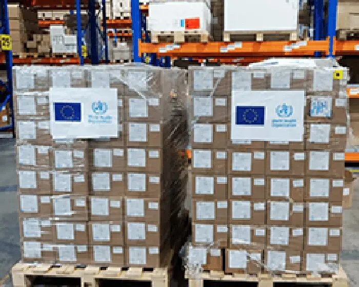 EU-funded medical supplies in Kazakhstan to protect healthcare workers from COVID-19 delivered by WHO