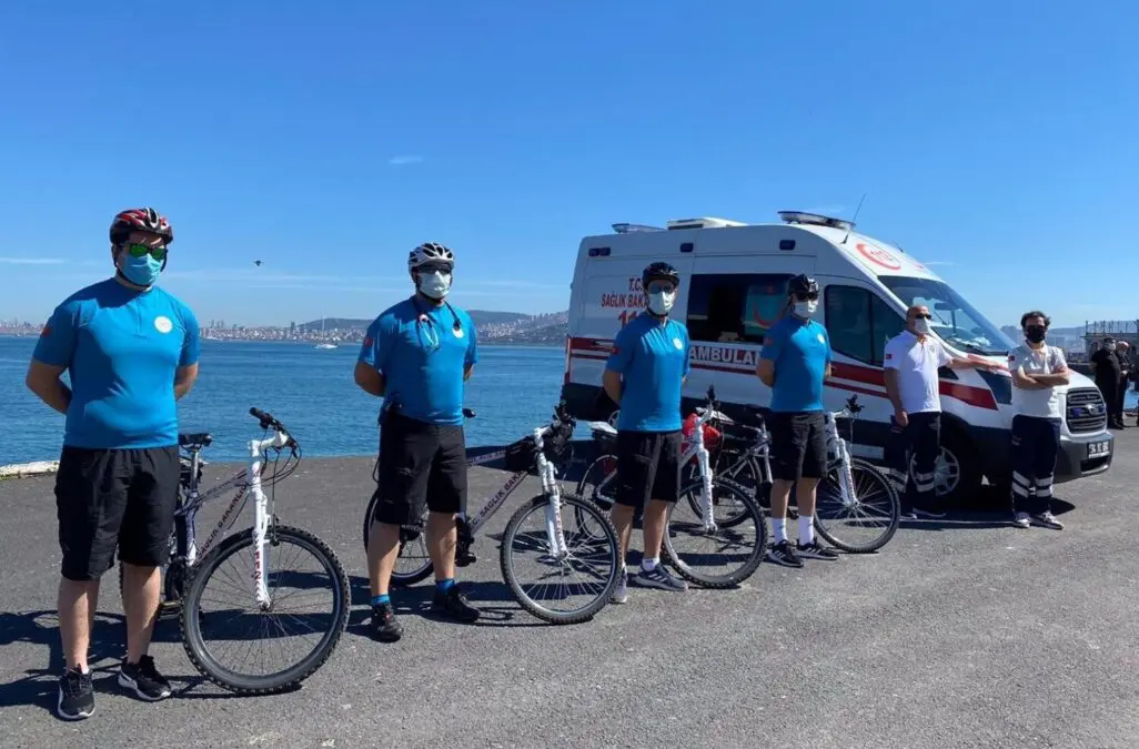 The first bicycle ambulances into operation