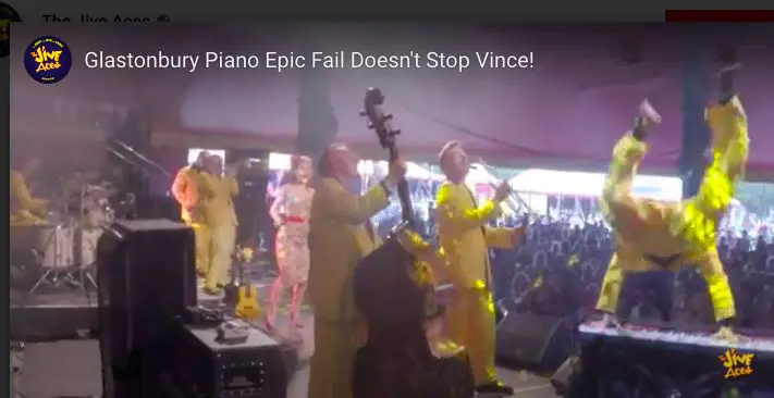 GLASTONBURY LOCKDOWN – PIANO COLLAPSES BUT THE SHOW MUST GO ON!