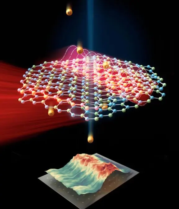 Sound-Light Wave in 2D Material