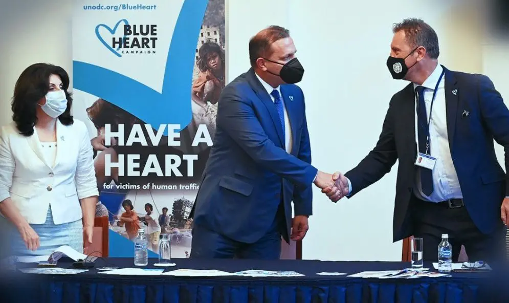 North Macedonia joins UNODC’s Blue Heart Campaign against Human Trafficking