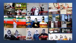 July 30, 2021 - Iran - Activities of defiant youths and MEK Supporters commemorating 33rd Anniversary of the 1988 Massacre.