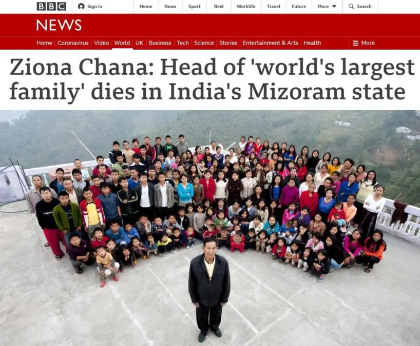 The Indian, who had 38 wives, 89 children and 36 grandchildren, died