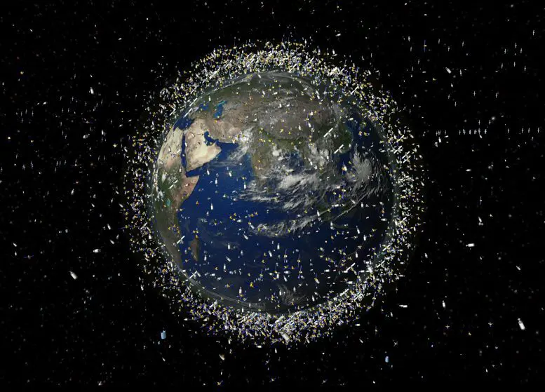 Space Debris Objects Low Earth Orbit