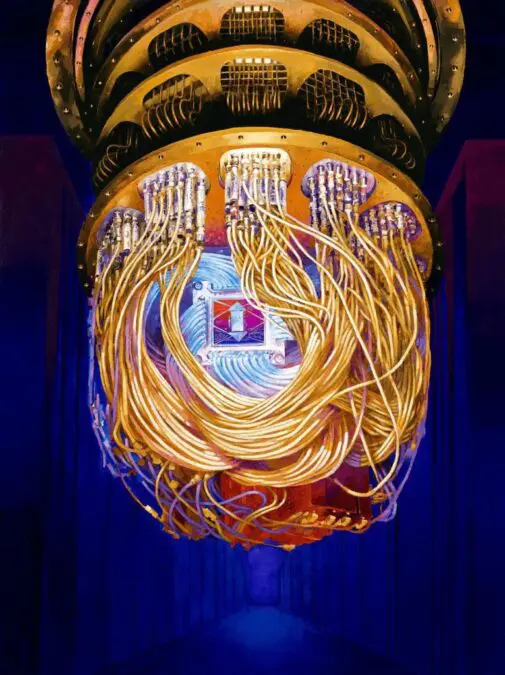 Artist's Rendition of the Google Quantum Processor.