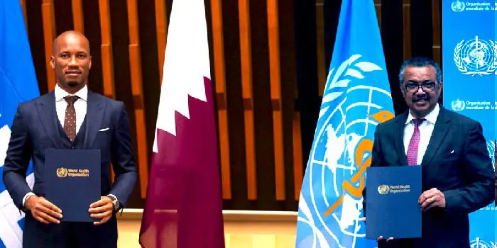 Football champion Didier Drogba appointed World Health Organization Ambassador for Sports and Health