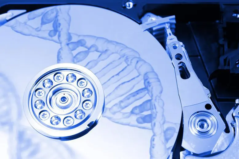 DNA Hard Drive Data Storage Concept