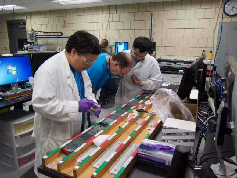 Deocampo and Colleagues Collecting Samples
