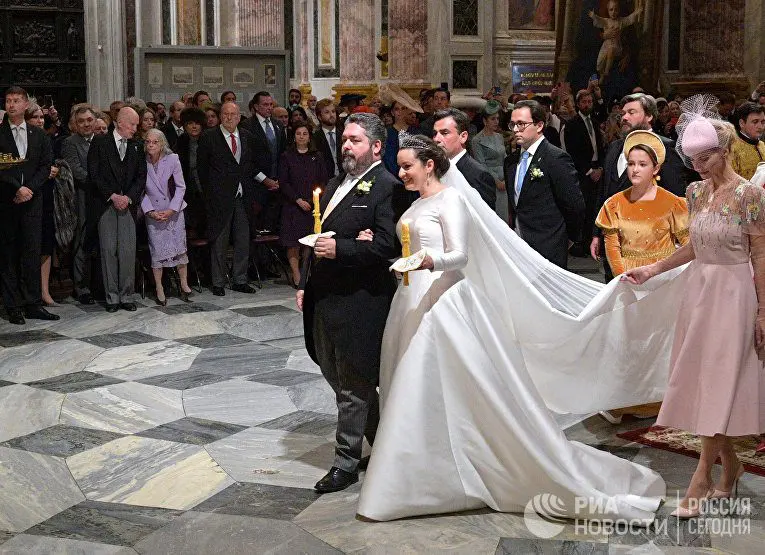 The grandson of Simeon II, Prince Boris Tarnovsky, was the best man of the Russian heir to the throne