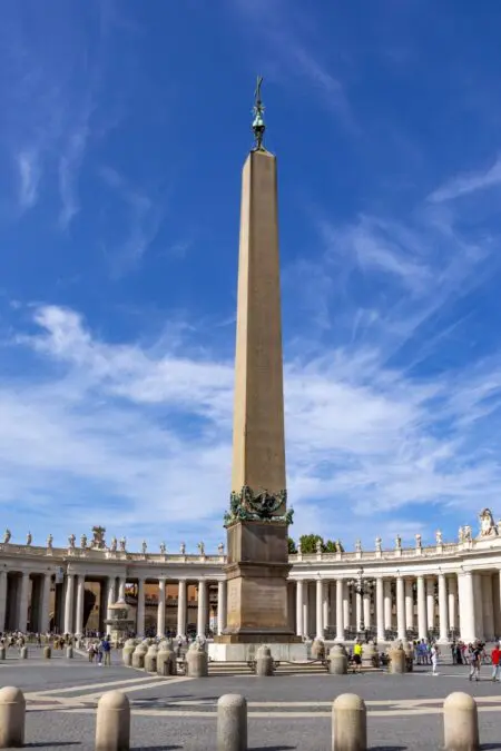 Why is there an Egyptian obelisk in the center of the Vatican?