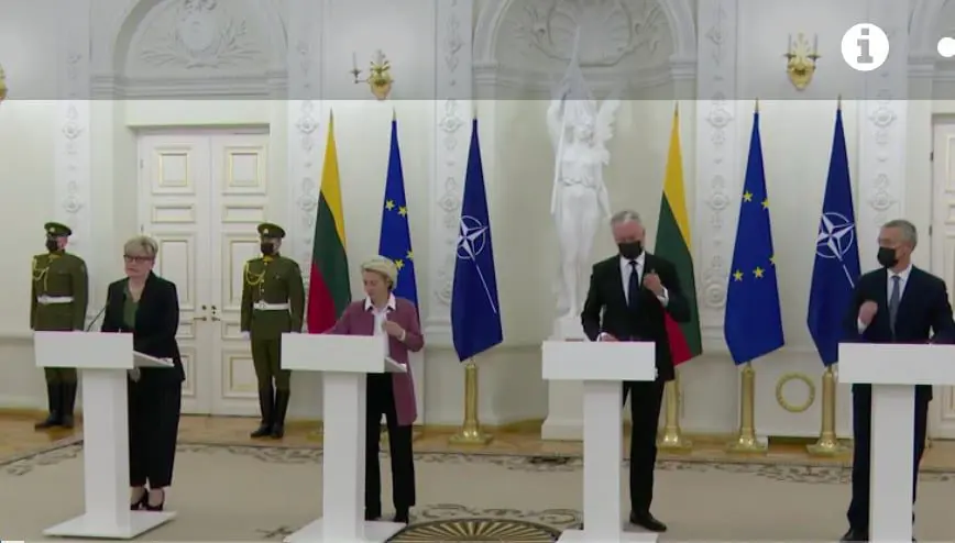 Statement at the joint press conference about the situation in Belarus and at its border with the EU