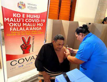 First patient with covid in Tonga