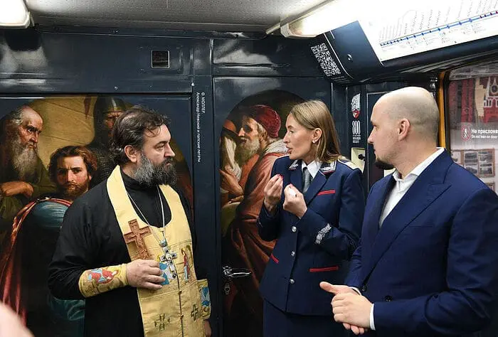The first consecrated trains of the Moscow metro transported in two month up to 50 million passengers