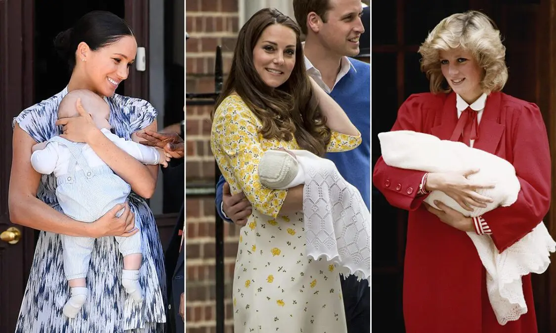 In the royal family babies follow protocol also