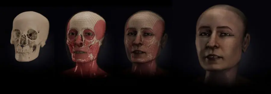 The face of a famous Egyptian mummy reconstructed