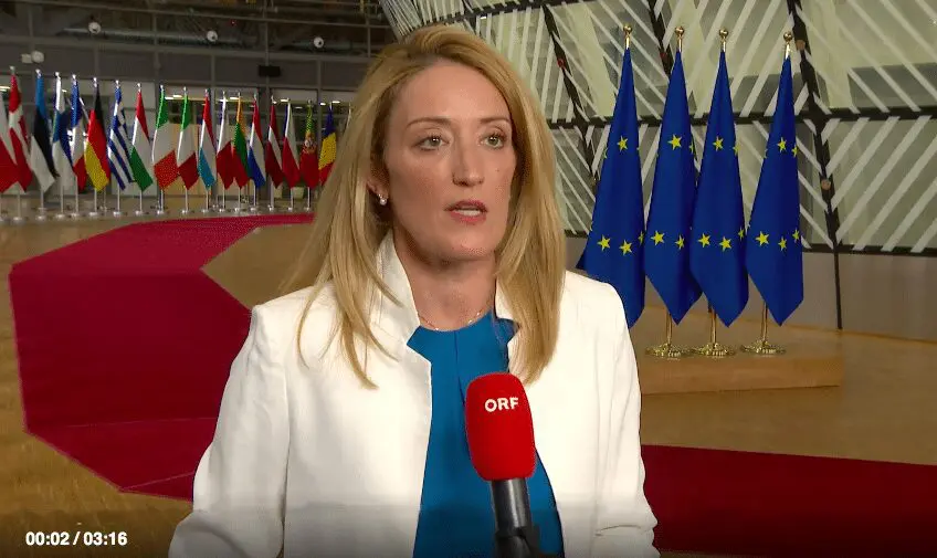 Aggression is confrontation with Europe: speech of President Metsola on Ukraine