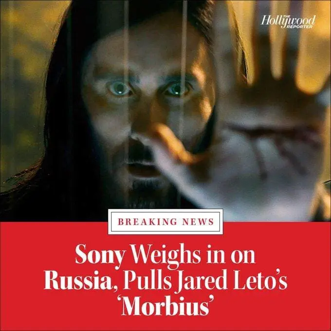 Hollywood is stopping movies in Russia