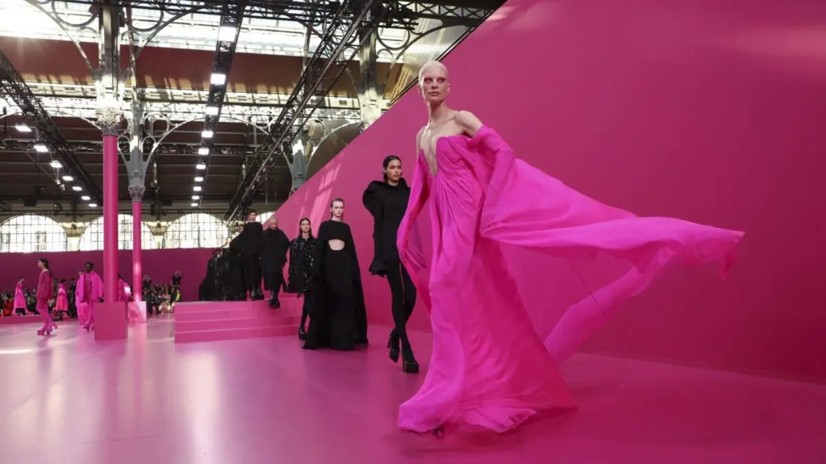 Fashion house “Valentino” presented “Life in Pink” at the Paris Fashion Week