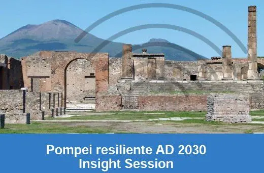 A robot dog guards the ruins of Pompeii
