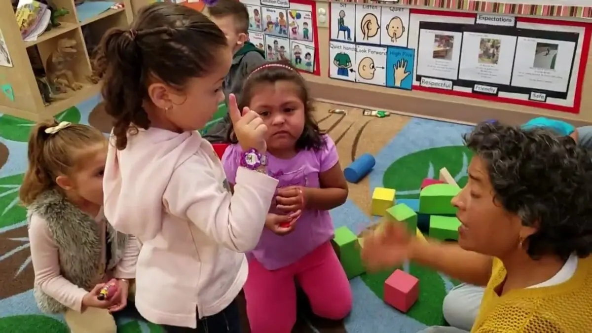 Resolving conflicts between children in kindergarten