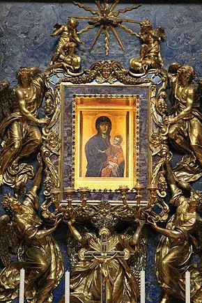 The miraculous icon of the Mother of God “Salvation of the Roman people” in Rome
