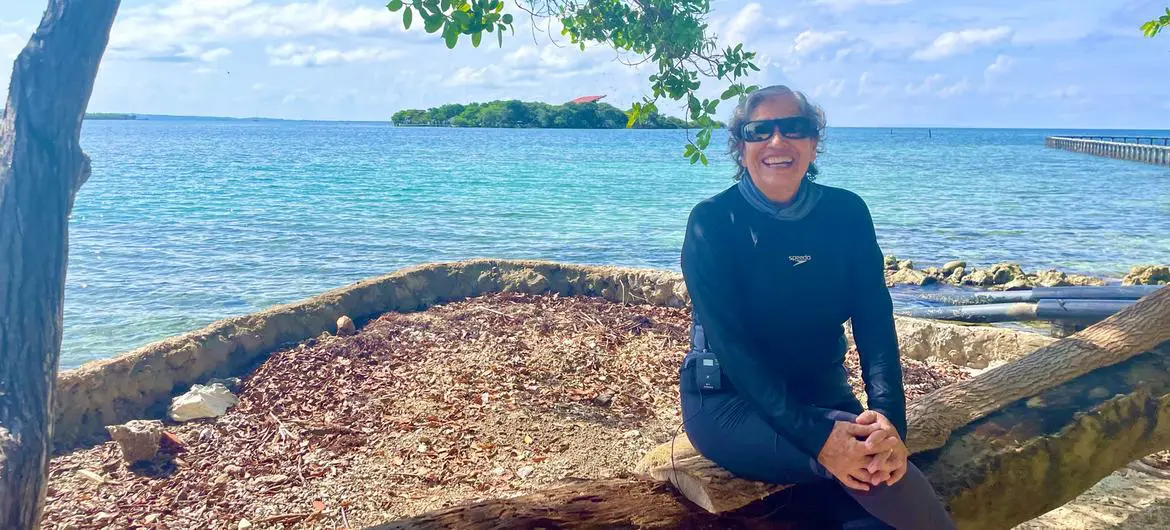 Elvira Alvarado, Ecomares Marine Biologist, has been working for decades in coral research and restoration.