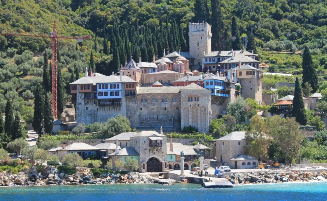 An infernal fire threatens a unique abode of God in Mount Athos