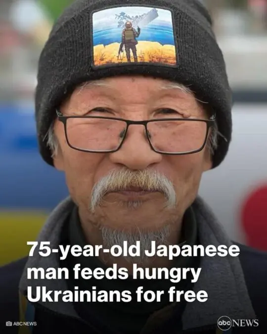 An elderly Japanese man opened a free cafe in Kharkiv