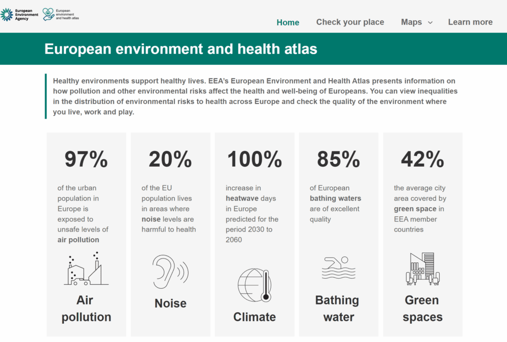 European environment and health atlas goes live — check your place