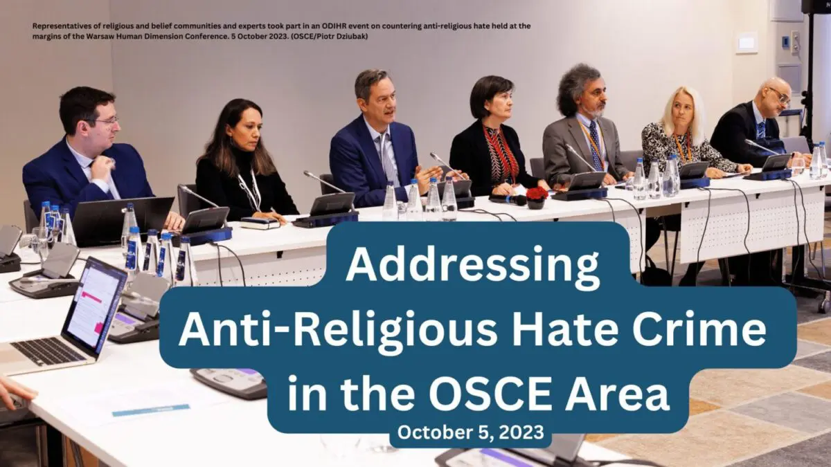 Countering Anti-Religious Hate Crimes: Safeguarding Communities and Fostering Inclusivity