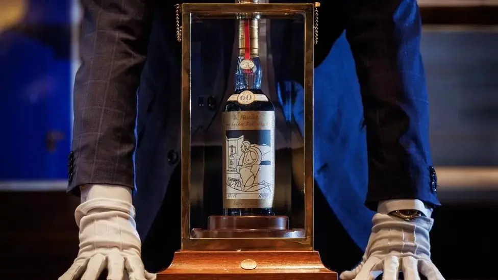 A bottle of whiskey sold for 2.5 million euros