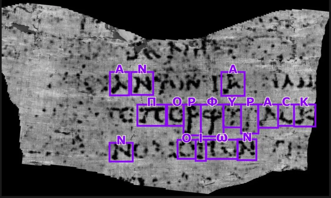 Manuscripts Charred After the Eruption of Vesuvius Read by Artificial Intelligence