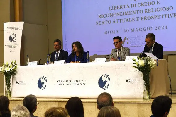 Experts at conference held at the Church of Scientology of Rome, make the point on the state of freedom of belief in Italy and the world
