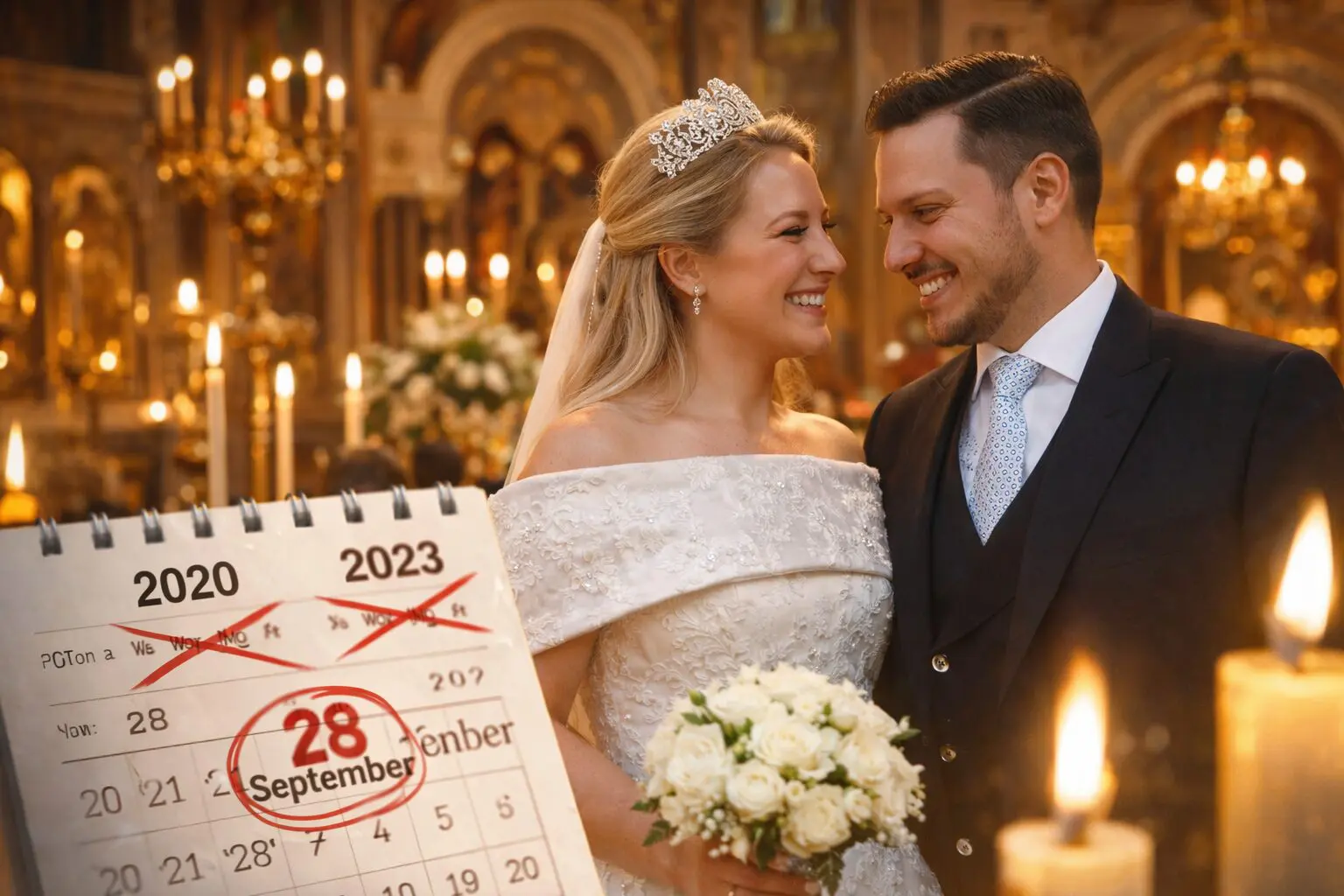 After two failed attempts: The daughter of the last Greek king married