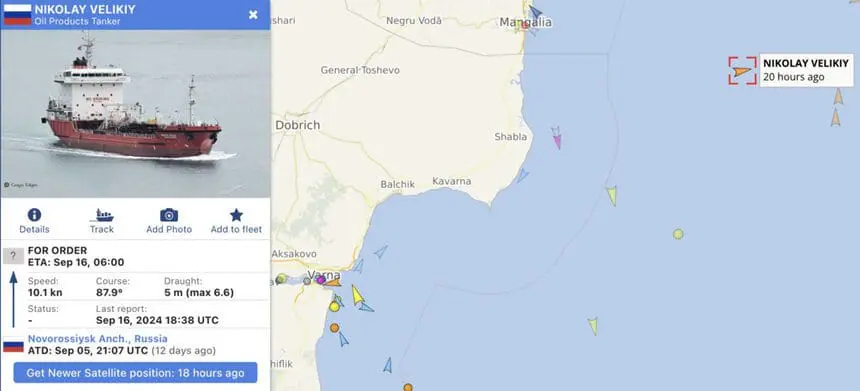 “Floating gas stations” in front of Bulgarian ports sell Russian fuel to passing ships