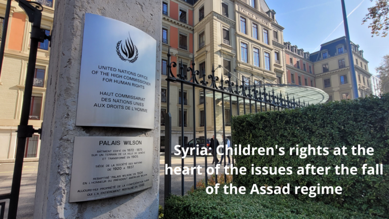 Syria: Children’s rights at the heart of the issues after the fall of the Assad regime
