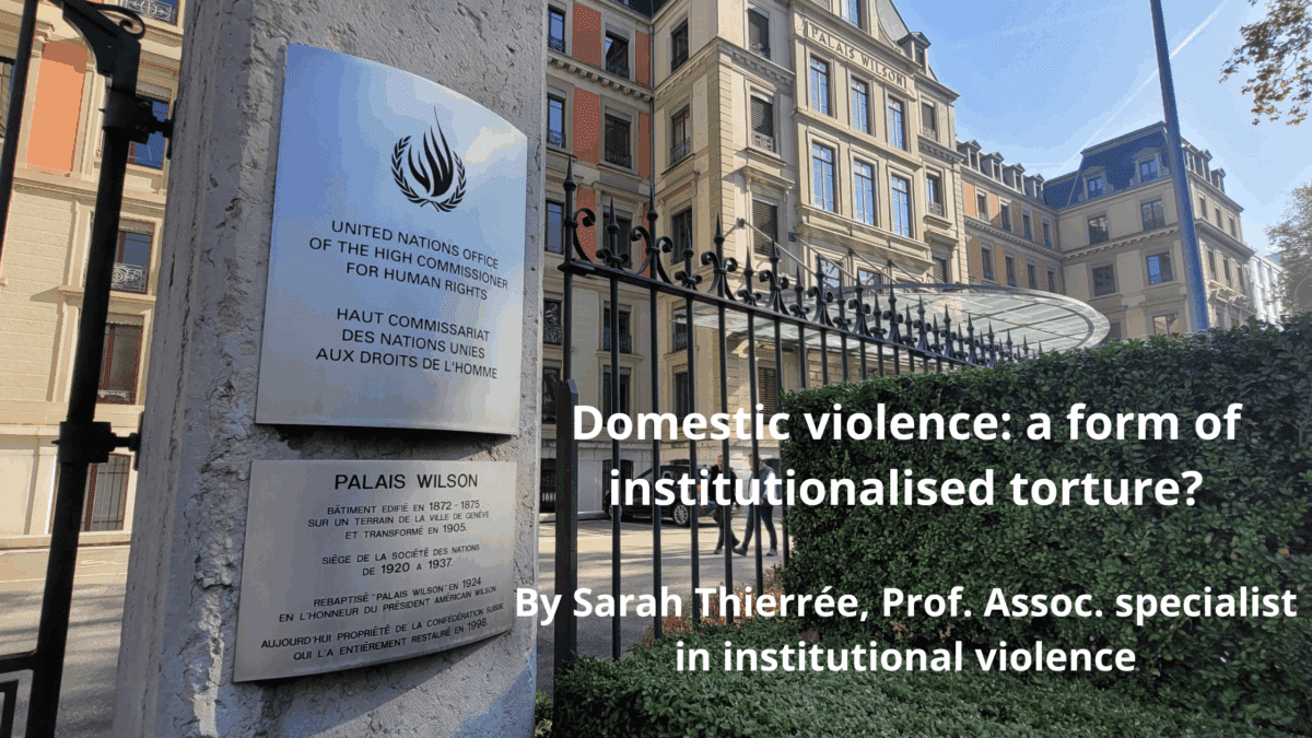 Domestic violence: a form of institutionalised torture?