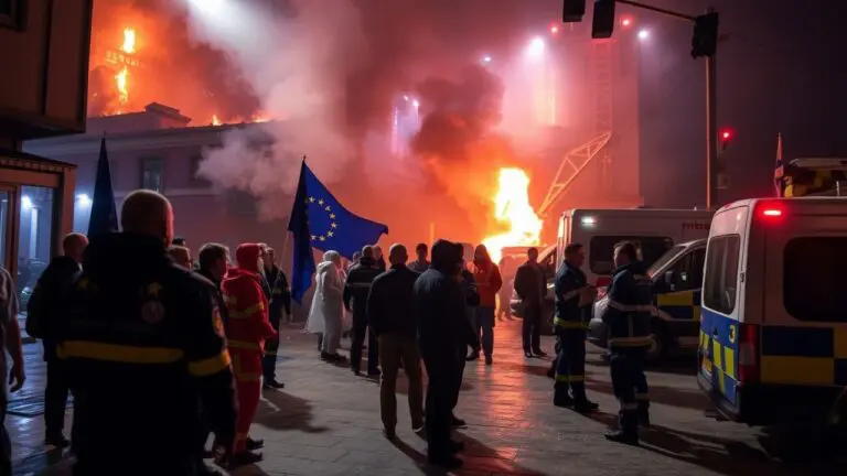 EU coordinates evacuation of burn victims after fire in nightclub in North Macedonia