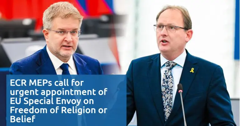 ECR MEPs call for urgent appointment of EU Special Envoy on Freedom of Religion or Belief