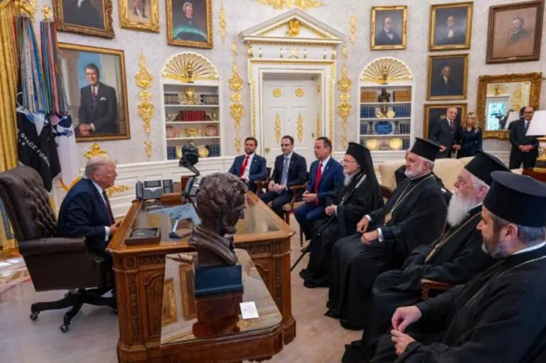 Ecumenical Patriarch Bartholomew met with Donald Trump at the White House