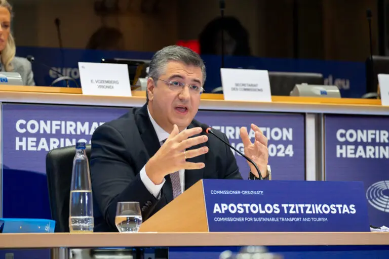 Commissioner Tzitzikostas delivers a video address at the Tashkent Tourism Forum