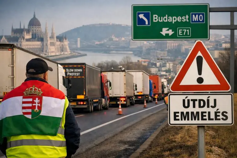 Hungary truckers vow to continue toll protests