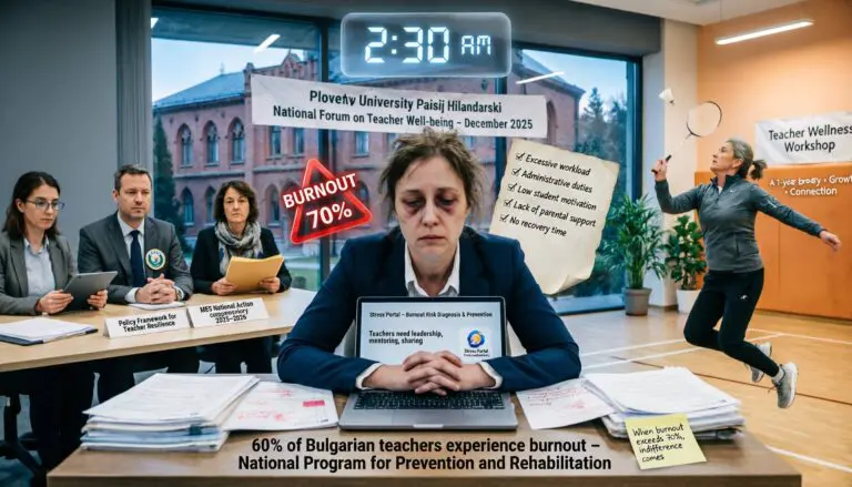 Bulgaria is in the top 5 countries with a risk of burnout