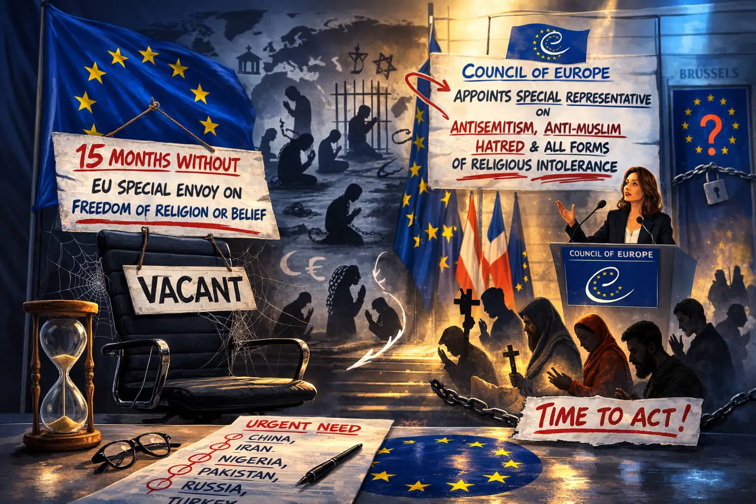 Shame on the EU! 15th month without EU Special Envoy on Freedom of Religion or Belief is over