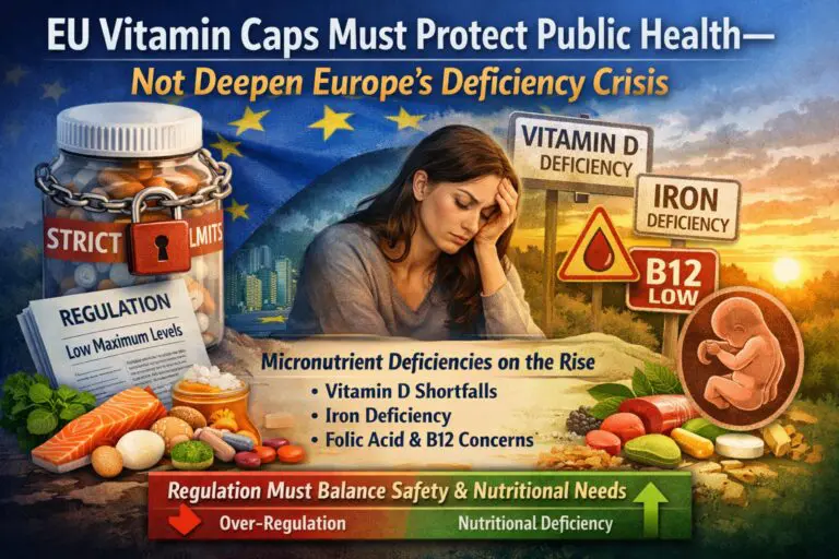EU Vitamin Caps Must Protect Public Health—Not Deepen Europe’s Deficiency Crisis