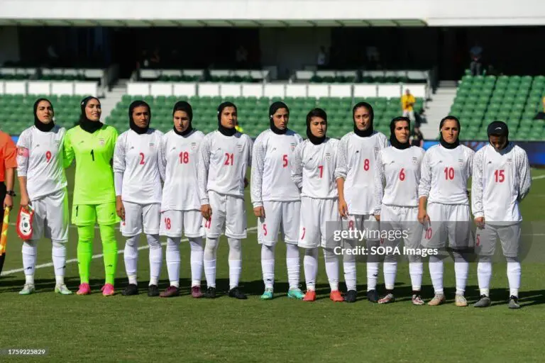 What has happened to Zahra Ghanbari, Captain of the Iranian team?
