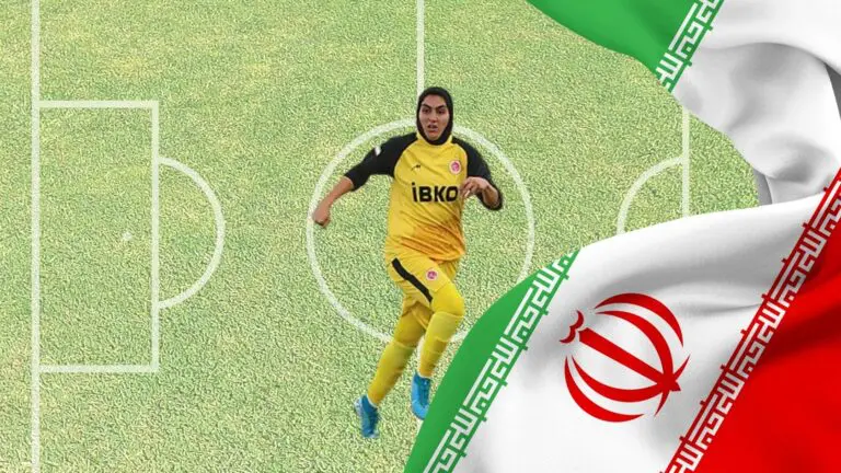 What has happened to Zahra Ghanbari, Captain of the Iranian team?