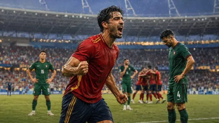 Merino Sends Spain Past Portugal