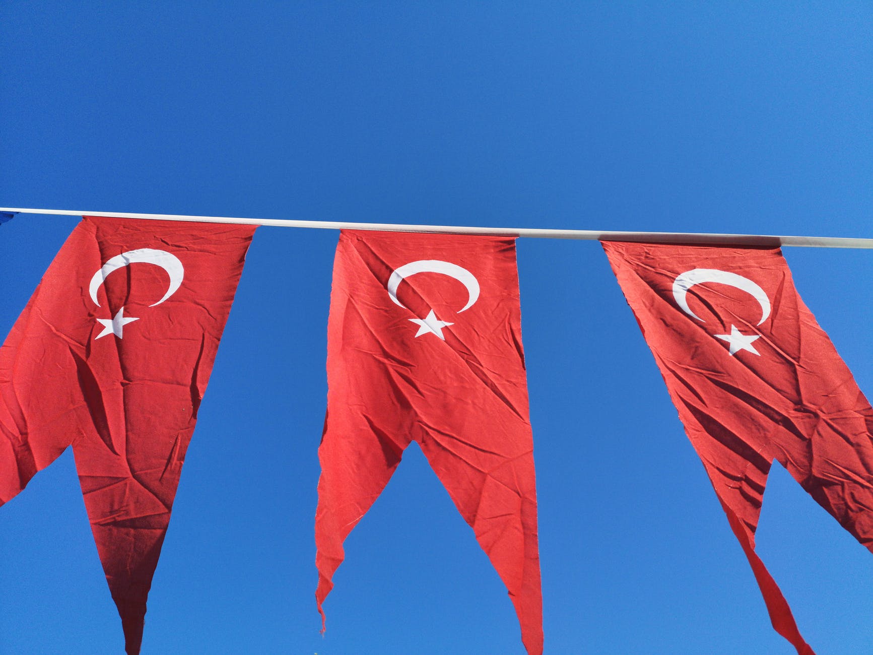 photo of turkish flags