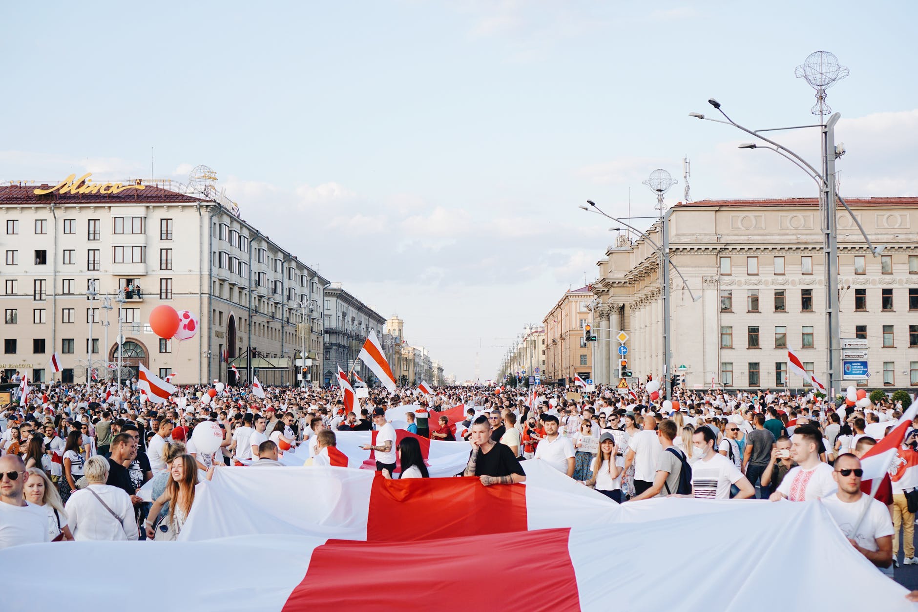 protesters in belarus